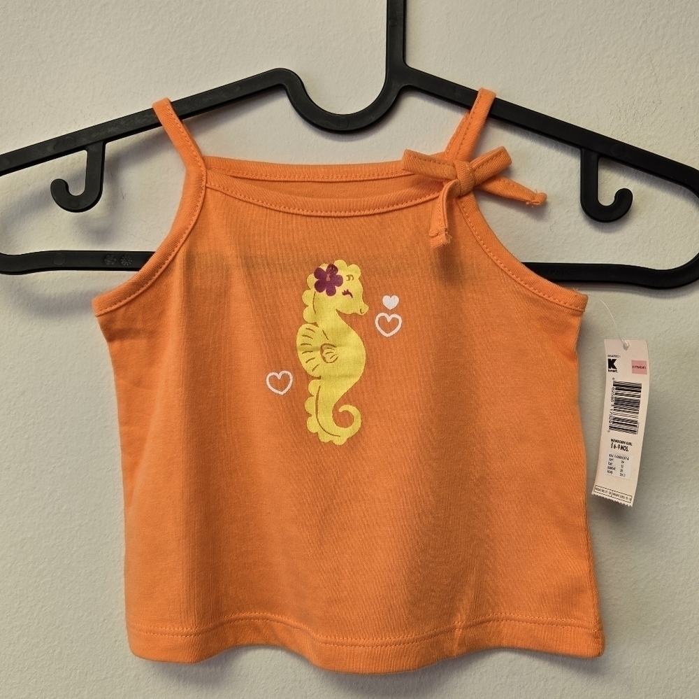 Wonderkids Seahorse Tank top Orange 6-9M